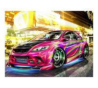 Zdklfm69 Peindre par Nombre Peinture par numéro sur Toile Voiture de Sport Bricolage Photo coloriage Dessin Peint à l'huile décoration de la Maison Cadeau 40x50cm