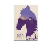 ZDKYSLA Bojack Horseman Poster mural sur toile sans cadre Motif cavalier et musique 30 x 45 cm