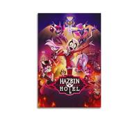 ZDKYSLA Helluva Boss Hazbin Poster sur toile style dessin animé American TV - Décoration murale sans cadre - Pour salon, chambre à coucher - 50 x 75 cm