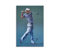 ZDKYSLA Rory McIlroy Poster sur toile avec couverture d'étoiles du monde de golf - Décoration murale esthétique pour salon, chambre à coucher - 60 x 90 cm - Style sans cadre