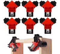 ZDL Presses D'angles, 6pcs Serre Joint, Pinces à Angle Droit, Réglable pour Bois, Métal, Travail Manuel