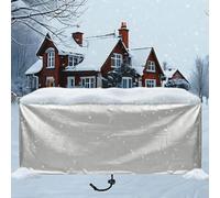 ZDLLDZ Bâche Salon de Jardin Imperméable 380x50x85 cm Housse de Protection Table et Chaise Extérieur en Oxford 420D Robuste, Anti-UV, Anti-Vent et Anti-Neige, Housse de Meuble de Jardin - Argent