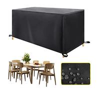 ZDLLDZ Housse Salon de Jardin 220x130x85cm Housse Table De Jardin, Bache De Protection Exterieur, Housses pour Mobilier De Jardin Imperméable et indéchirable, 420D Oxford Tissu Bache Table Exterieur