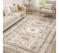 ZDLLDZ Tapis de Salon Vintage 5x7, Grand, Doux, Lavable, Style Oriental Traditionnel, Effet Vieilli, pour Chambre à Coucher (60x120cm/24x47in/tapis)
