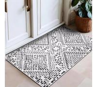 ZDLLDZ Tapis d'intérieur Moderne Style bohème crème pour Salon, Chambre ou entrée - Ne perd Pas Ses Poils, Poils Courts, Motif géométrique (60 x 160 cm/Motifs imprimés)