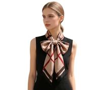 ZDMHSH Écharpe tendance 100% soie sentiment écharpe en soie comme foulards longs et légers crème solaire châles pour femme - Noir - taille unique