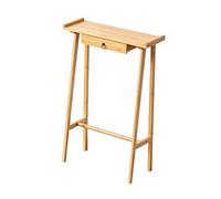 ZDMZR Console avec Tiroir, Console Entree avec Conception Tête Surélevée, Pieds Stables, Idéale pour Couloir ou Hall D'Entrée(Yellow,60x20x85CM/24x8x33IN)
