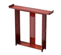 ZDMZR Console Entree à Deux Niveaux, Table Console avec Conception Tête Surélevée, Pieds Robustes, Idéale pour Couloir ou Hall D'Entrée(120x20x90CM/47x8x35IN)