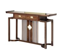 ZDMZR Console Entree en Bois Massif avec Tiroirs, Console avec Conception Tête Surélevée, Idéale pour Salon ou Hall D'Entrée