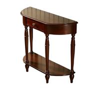 ZDMZR Console Semi-Circulaire à Coins Arrondis, Console Entree avec Tiroir et étagère Inférieure pour Couloir ou Hall D'Entrée(120x30x80CM/47x12x31IN)