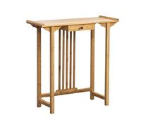 ZDMZR Consoleavec Tiroir, Console Entree aux Coins Arrondis, Conception de Tête Surélevée pour Salon, Couloir(Yellow,100x31x80CM/39x12x31IN)