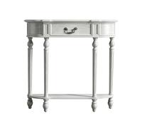 ZDMZR Table Console avec étagère Inférieure, Console Entree en Bois Massif avec Tiroir, Idéale pour Salon ou Hall D'Entrée(Gray,100x23.5x90CM/39x9x35IN)