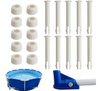 ZDNT 10 Pièces Goupilles en Plastique pour Round Metal Frame Pools Pièces de Rechange pour Joints de Piscine pour Joints de Piscine,Remplacement de pièces de Rechange Joint Pins (7cm/2.75in)
