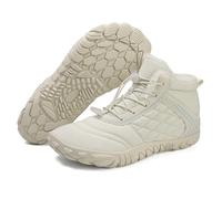 ZDOUXUAN Bottes de neige pieds nus for randonnée hivernale for femmes et hommes, chaussures de randonnée chaudes for temps froid(A-White,35 EU)
