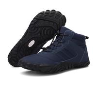 ZDOUXUAN Bottes de neige pieds nus for randonnée hivernale for femmes et hommes, chaussures de randonnée chaudes for temps froid(B-Blue,39 EU)