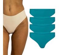 ZDOUXUAN String invisible Aura, String invisible Aura Camel Toe, String rembourré invisible Aura, culotte Aura, culotte Aura entraînement(Blue,5PCS_S)