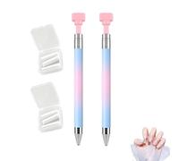 ZDOUXUAN Stylo à Cire Rechargeable Automatique, Stylo à Cire Rechargeable for Peinture au Diamant, Accessoires d'art au Diamant, 2 stylos à Cire Rechargeables avec 2 boîtes de Cire(2 Blue)