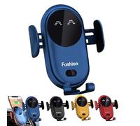 ZDOUXUAN Support De Téléphone Carroll Fashion, Support De Téléphone for Chargeur sans Fil De Voiture Intelligente Carollfashion, Chargeur De Support De Téléphone Portable Carollfashion(Blue)