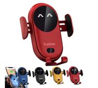 ZDOUXUAN Support De Téléphone Carroll Fashion, Support De Téléphone for Chargeur sans Fil De Voiture Intelligente Carollfashion, Chargeur De Support De Téléphone Portable Carollfashion(Red)