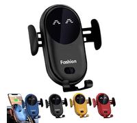 ZDOUXUAN Support De Téléphone Carroll Fashion, Support De Téléphone for Chargeur sans Fil De Voiture Intelligente Carollfashion, Chargeur De Support De Téléphone Portable Carollfashion(Black)