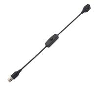 Zdprkqzvz Câble USB avec variateur d'intensité - 1 lot de rallonge USB mâle vers femelle - Commutateurs à bascule en ligne pour enregistreurs de conduite