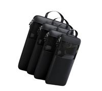 Zdprkqzvz Lot de 4 cubes d'emballage de compression multi-usages, sacs carrés de compression essentiels pour un rangement soigné des bagages