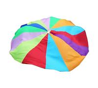 ZDQDMJ Parachute Ensemble D'activités Extérieures, Jeu De Jardin dans La Cour Arrière, Parachute De 2 À 12 M avec Poignées pour Activités De Groupe