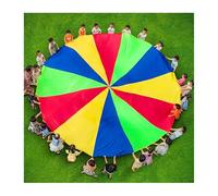 ZDQDMJ Parachute Jeu De Parachute, Intégration Sensorielle Et Équilibre, Fête De Jardin en Extérieur pour Enfants(4m/13ft)