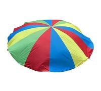 ZDQDMJ Parachute Parachute De Jeu De 2 À 12 M, Force des Bras Et Intégration Sensorielle, Activité De Fête en Extérieur dans Le Jardin Ou sur La Pelouse(9m/30ft)