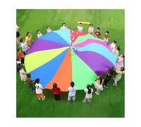 ZDQDMJ Parachute Parachute De Jeu pour Enfants avec Sac De Transport, Exercice De Force des Bras, Idéal pour Une Fête sur La Pelouse De La Cour Arrière(11m/36ft)
