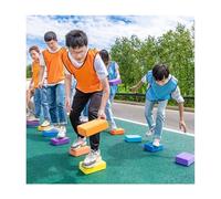 ZDQDMJ Pierre de Rivière Activités De Groupe pour Team Building en Entreprise, Jeu Extérieur De Jardin/Pelouse/Plage, Jeu De Fête À Domicile Ou en Entreprise(Yellow 23x15x5cm)