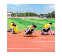 ZDQDMJ Pierre de Rivière Activités De Groupe pour Team Building en Entreprise, Pierres De Gué pour Jardin/Pelouse/Plage, Jeu De Fête À Domicile Ou en Entreprise(Yellow 23x15x5cm)