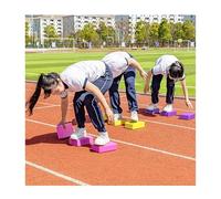 ZDQDMJ Pierre de Rivière Jeu De Pierres De Gué pour Carnaval, Activité De Team Building en Extérieur, Jeu De Fête sur Plage Et Pelouse pour Enfants Et Adultes(Yellow 23x15x5cm)