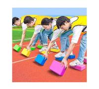 ZDQDMJ Pierre de Rivière Pierres De Gué Et Blocs De Yoga, Jeu D’entraînement À L’équilibre, Activité De Fête en Extérieur pour Adultes Et Enfants(Green 23x15x5cm)