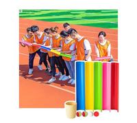 ZDQDMJ Pipeline Challenge Activités De Groupe en Entreprise, Jeu De Team Building du Défi du Pipeline, Ensemble pour Fête d'anniversaire Au Jardin Et À La Plage en Extérieur(5pcs 30cm)