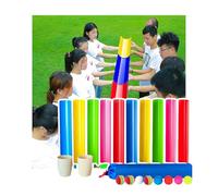 ZDQDMJ Pipeline Challenge Activités De Groupe en Entreprise, Kit De Jeu Pipeline Challenge, Jeu De Journée Sportive en Extérieur pour Jardin Et Plage(10pcs 30cm)