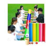 ZDQDMJ Pipeline Challenge Activités De Groupe en Entreprise, Kit De Jeu Pipeline Challenge, Jeu De Journée Sportive en Extérieur pour Jardin Et Plage(5pcs 50cm)