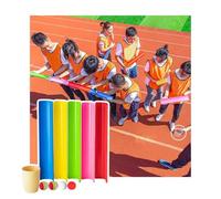 ZDQDMJ Pipeline Challenge Ensemble De Jeu Coopératif, Défi du Pipeline pour Activités De Groupe en Entreprise, Jeu Extérieur De Jardin Et De Plage(5pcs 40cm)