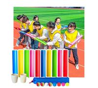 ZDQDMJ Pipeline Challenge Ensemble De Jeu Pipeline Challenge, Travail D'équipe pour Pique-Nique d'entreprise, Jeu De Plein Air pour Jardin, Plage Et Journée Sportive(10pcs 50cm)