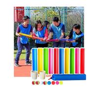 ZDQDMJ Pipeline Challenge Jeu D’Anniversaire Au Jardin Et À La Plage, Défi du Pipeline pour Activité De Groupe en Entreprise, Journée Sportive en Extérieur(10pcs 50cm)