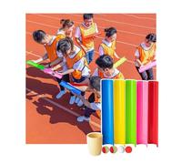 ZDQDMJ Pipeline Challenge Jeu De Fête d'anniversaire Au Jardin Et À La Plage, Ensemble De Travail D'équipe Pipeline Challenge, Activité De Plein Air pour Adultes Et Enfants(5pcs 30cm)