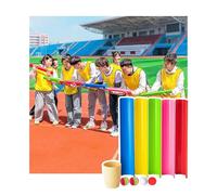 ZDQDMJ Pipeline Challenge Jeu du Défi du Pipeline, Jeux De Travail D'équipe pour Le Travail, Fête Extérieure Au Jardin Ou À La Plage pour Adultes Et Enfants(5pcs 30cm)