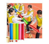 ZDQDMJ Pipeline Challenge Jeux De Fête en Extérieur Au Jardin Ou À La Plage, Ensemble De Team Building du Défi du Pipeline, Activité pour Journée Sportive Scolaire(5pcs 50cm)