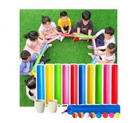 ZDQDMJ Pipeline Challenge Pipeline Challenge, Jeu De Travail D'équipe, Fête D’Anniversaire Au Jardin Et À La Plage, Activité De Plein Air pour Journée Sportive Scolaire(10pcs 30cm)