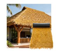 ZDQDMJ Toit en Chaume Panneaux De Chaume Synthétique Réalistes, Toit en Paille Artificielle Facile À Installer pour Cabane À Toit De Chaume, Gazebo, Décoration De Jardin(2x5m)