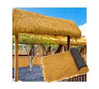 ZDQDMJ Toit en Chaume Rouleau De Toit en Chaume Synthétique, Réaliste À Monter Soi-même, pour Bar De Plage, Patio, Abri, Installation Facile, Résistant Aux Intempéries(2x5m)