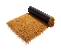 ZDQDMJ Toit en Chaume Rouleau De Toit en Paille Synthétique, Palmier Jaune À l'aspect Naturel À Monter Soi-même, pour Bar, Abri De Piscine, Imperméable(2x5m)