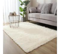 ZDSDZSD Tapis Shaggy Chambre, Tapis Doux Poil Long Salon Rug, Tapis Moelleux Pelucheux Antidérapant pour Chambre Intérieur, Tapis de Sol Grand Lavable pour Adulte, Ado, Fille, Garçons(P,40 x 60 cm)