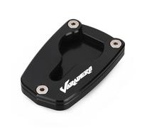 ZDSMYXGS Béquille latérale Plaque D'extension De Béquille Latérale pour Moto pour H&Onda Varadero XL1000V XL125V XL 1000 125 V 2001-2011 2010 2009 Agrandisseur de Support(Noir,X2)