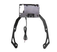 ZDSMYXGS Support GPS pour Moto pour H&Onda NC750X 2021, Chargement sans Fil, Support De Navigation pour Pare-Brise, Support De Guidon Avant Installation Support(Noir 2)